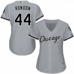 Womens Majestic Chicago White Sox 44 Bruce Rondon Replica Grey Road Cool Base MLB Jersey 