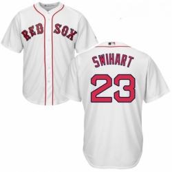 Youth Majestic Boston Red Sox 23 Blake Swihart Authentic White Home Cool Base MLB Jersey