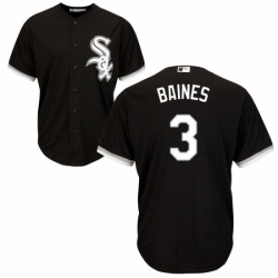 Youth Majestic Chicago White Sox 3 Harold Baines Authentic Black Alternate Home Cool Base MLB Jersey