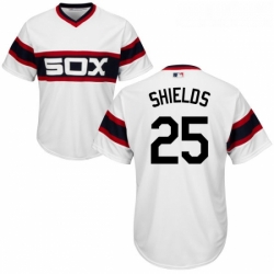 Youth Majestic Chicago White Sox 33 James Shields Authentic White 2013 Alternate Home Cool Base MLB Jersey