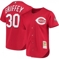 Men Ken Griffey Jr. Cincinnati Reds #30 Mitchell & Ness Fashion Cooperstown Jersey