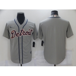 Men Nike Detroit Tigers Blank Grey Baseball Stitched MLB Jersey