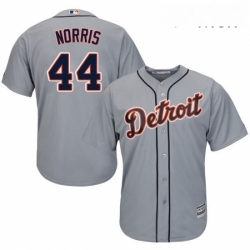 Mens Majestic Detroit Tigers 44 Daniel Norris Replica Grey Road Cool Base MLB Jersey