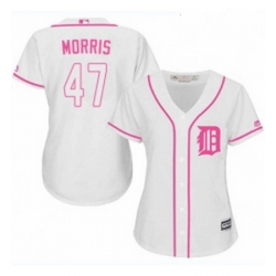 Womens Majestic Detroit Tigers 47 Jack Morris Authentic White Fashion Cool Base MLB Jersey 