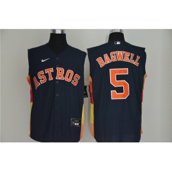 Astros 5 Jeff Bagwell Navy Nike Cool Base Sleeveless Jersey