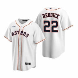 Mens Nike Houston Astros 22 Josh Reddick White Home Stitched Baseball Jerse