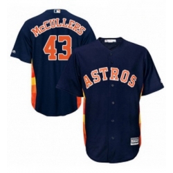 Youth Majestic Houston Astros 43 Lance McCullers Authentic Navy Blue Alternate Cool Base MLB Jersey