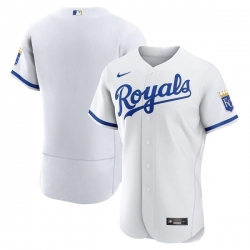 Men Kansas City Royals Blank White Flex Base Stitched Jersey