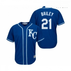 Mens Kansas City Royals 21 Homer Bailey Replica Blue Alternate 2 Cool Base Baseball Jersey 