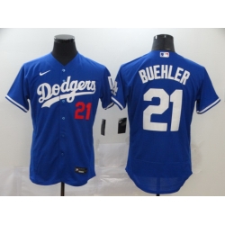 Dodgers 21 Walker Buehler Royal 2020 Nike Flexbase Jersey