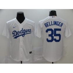 Dodgers 35 Cody Bellinger White 2020 Nike Cool Base Jersey