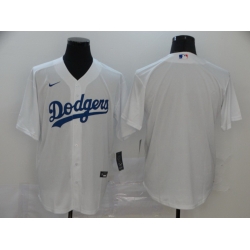 Dodgers Blank White 2020 Nike Cool Base Jersey