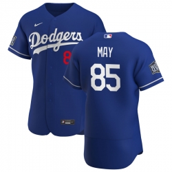 Men Los Angeles Dodgers 85 Dustin May Men Nike Royal Alternate 2020 World Series Bound Flex Base Player MLB Jersey