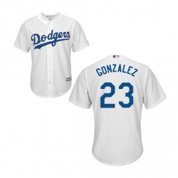 Men Los Angeles Dodgers Adrian Gonzalez White Authentic Home Cool Base MLB Jersey