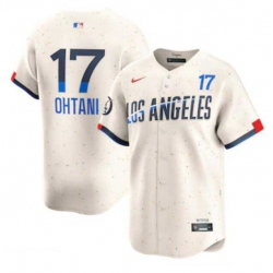 Men's Los Angeles Dodgers Shohei Ohtani Nike Cream 2024 City Connect Limited Player Jersey