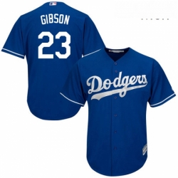 Mens Majestic Los Angeles Dodgers 23 Kirk Gibson Replica Royal Blue Alternate Cool Base MLB Jersey