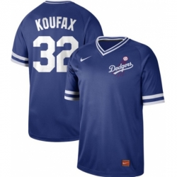 Mens Nike Los Angeles Dodgers 32 Sandy Koufax Royal Authentic Cooperstown Collection Stitched Baseball Jerse