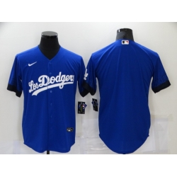 Men's Nike Los Angeles Dodgers Blank Blue Elite City Player Jersey