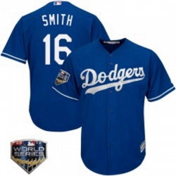 Will Smith Mens Los Angeles Dodgers Royal Replica Cool Base Alternate 2018 World Series Jersey Majestic