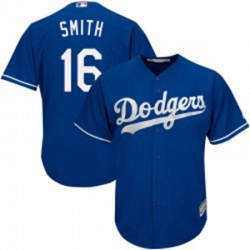 Will Smith Mens Los Angeles Dodgers Royal Replica Cool Base Alternate Jersey Majestic