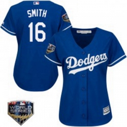 Will Smith Womens Los Angeles Dodgers Royal Authentic Cool Base Alternate 2018 World Series Jersey Majestic