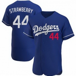 Toddler Nike Los Angeles Dodgers Darryl Strawberry #44 Blue Flex Base Stitched MLB Jersey