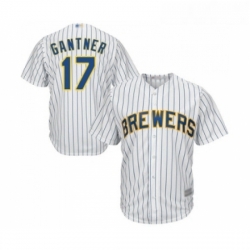 Youth Milwaukee Brewers 17 Jim Gantner Replica White Home Cool Base Baseball Jersey 