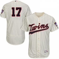 Mens Majestic Minnesota Twins 17 Jose Berrios Authentic Cream Alternate Flex Base Authentic Collection MLB Jersey