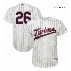 Mens Majestic Minnesota Twins 26 Max Kepler Replica Cream Alternate Cool Base MLB Jersey