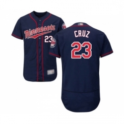 Mens Minnesota Twins 23 Nelson Cruz Navy Blue Alternate Flex Base Authentic Collection Baseball Jersey