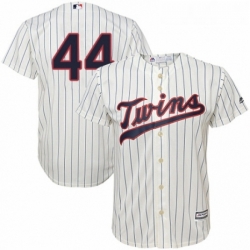 Youth Majestic Minnesota Twins 44 Kyle Gibson Replica Cream Alternate Cool Base MLB Jersey 