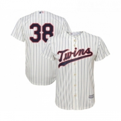 Youth Minnesota Twins 38 Blake Parker Replica Cream Alternate Cool Base Baseball Jersey 