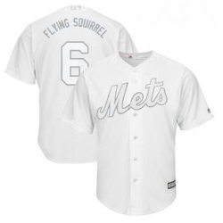 Mets #6 Jeff McNeil White Flying Squirrel Players Weekend Cool Base Stitched Baseball Jersey