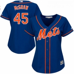 Womens Majestic New York Mets 45 Tug McGraw Authentic Royal Blue Alternate Home Cool Base MLB Jersey