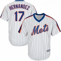 Youth Majestic New York Mets 17 Keith Hernandez Replica White Alternate Cool Base MLB Jersey