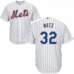 Youth Majestic New York Mets 32 Steven Matz Replica White Home Cool Base MLB Jersey