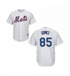 Youth New York Mets 85 Carlos Gomez Authentic White Home Cool Base Baseball Jersey 