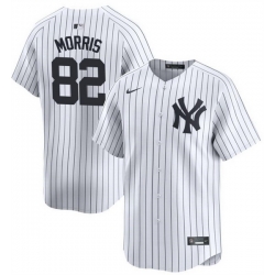 Men New York Yankees 82 Cody Morris White 2024 Home Limited Cool Base Stitched Baseball Jersey