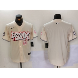 Men New York Yankees Blank The Bronx Graffiti V2 Vapor Limited Stitched Baseball Jersey 2