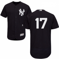 Mens Majestic New York Yankees 17 Matt Holliday Navy Blue Flexbase Authentic Collection MLB Jersey