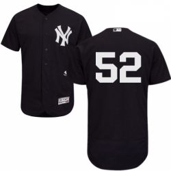 Mens Majestic New York Yankees 52 CC Sabathia Navy Blue Alternate Flex Base Authentic Collection MLB Jersey