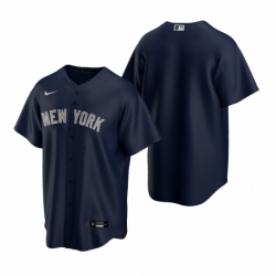 Mens Nike New York Yankees Blank Navy Alternate Stitched Baseball Jersey