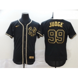 Yankees 99 Aaron Judge Black Gold Nike Flexbase Jersey