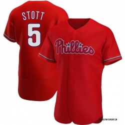 Men Philadelphia Phillies 5 Bryson Stott Red Flexbase Stitched Jersey