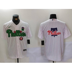 Men Philadelphia Phillies Big Logo White Stitched Jersey 1