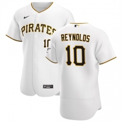 Pittsburgh Pirates 10 Bryan Reynolds Men Nike White Home 2020 Authentic Player MLB Jersey