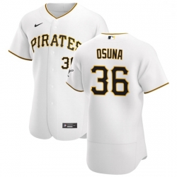 Pittsburgh Pirates 36 Jose Osuna Men Nike White Home 2020 Authentic Player MLB Jersey