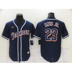 Men San Diego Padres 23 Fernando Tatis Jr Navy Nike 2021 Jersey