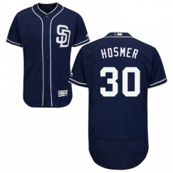 Mens Majestic San Diego Padres 30 Eric Hosmer Navy Blue Alternate Flex Base Authentic Collection MLB Jersey