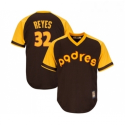 Youth San Diego Padres 32 Franmil Reyes Replica Brown Alternate Cooperstown Cool Base Baseball Jersey 